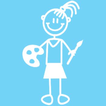 G1 - Girl with paintbrush - Image 2