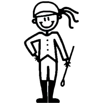 OG27 - Older girl in horse riding gear
