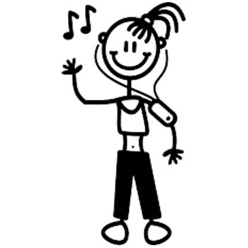 OG3 - Older girl listen music