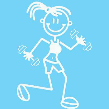 OG8 - Older girl running with weights - Image 2