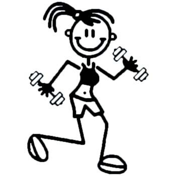 OG8 - Older girl running with weights