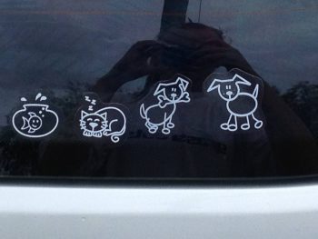 Dierenstickers van The Sticker Family