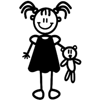 YG1 - Young girl with her bear