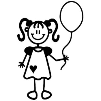 YG4 - Young girl balloon