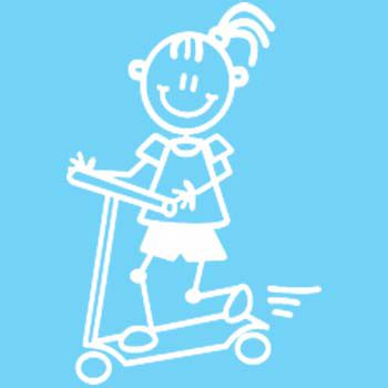 YG5 - Young girl on scooter - Image 2