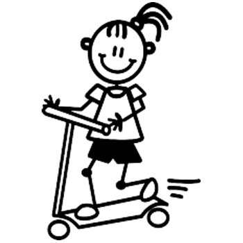 YG5 - Young girl on scooter