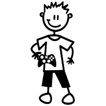 B2 - Boy with game controller