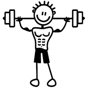 F3 - Father lifting weights