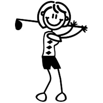 M18 - Mother playing golf