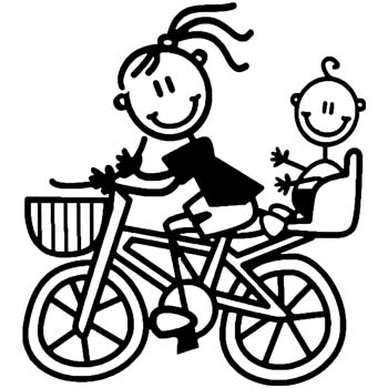 M24 - Mother bike with baby