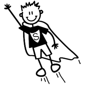 YB3 - Young boy being superhero