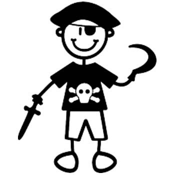 YB4 - Young boy being pirate