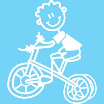 YB6 - Young boy on tricycle - Image 2