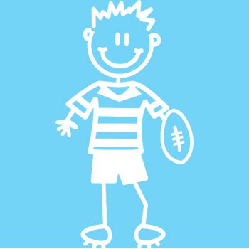 B11 - Boy playing rugby - Image 2