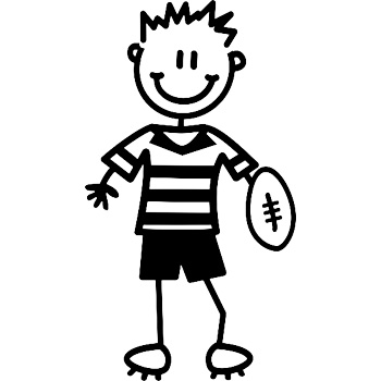 B11 - Boy playing rugby